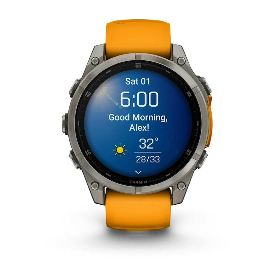 Обзор: Умные Часы Garmin Fenix 8 47 mm AMOLED Sapphire оранжевый (010-02904-11)