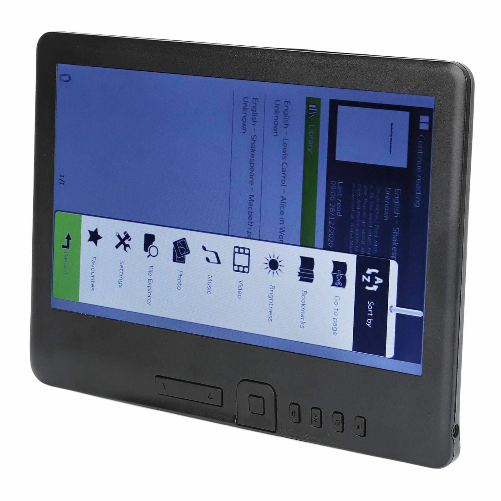 E Reader 7-дюймовый цветной TFT ЖК-дисплей с экраном 16:9 HD 800x480 380 МГц Черный защитный чехол Портативная электронная книга для EPUB PDF TXT 4 ГБ — фото 1