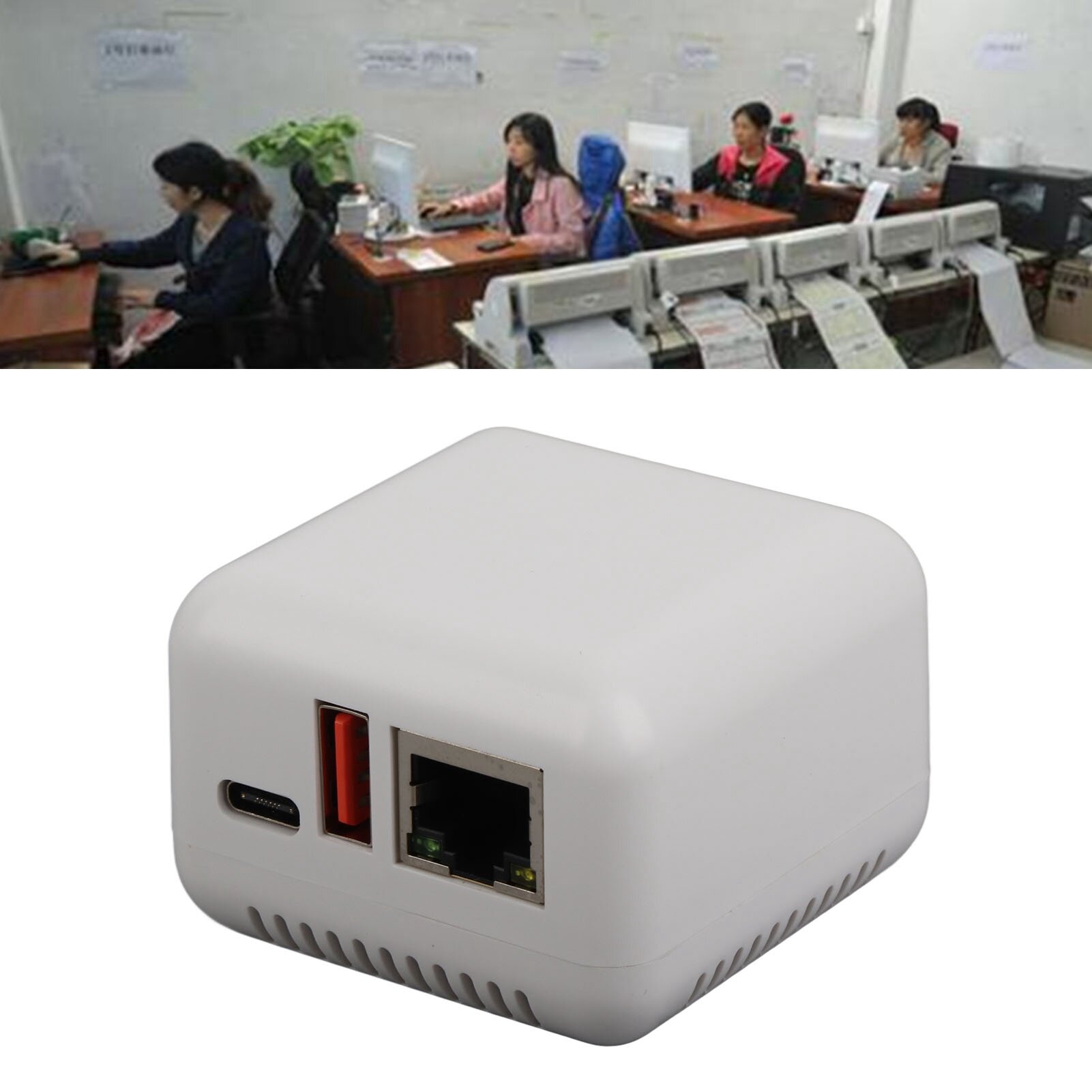 Сетевой сервер печати USB 2.0 5 В LAN Сервер совместного использования печати Беспроводной сервер печати для Windows XP для Android для Linux 3.4 100 240 В вилка стандарта США