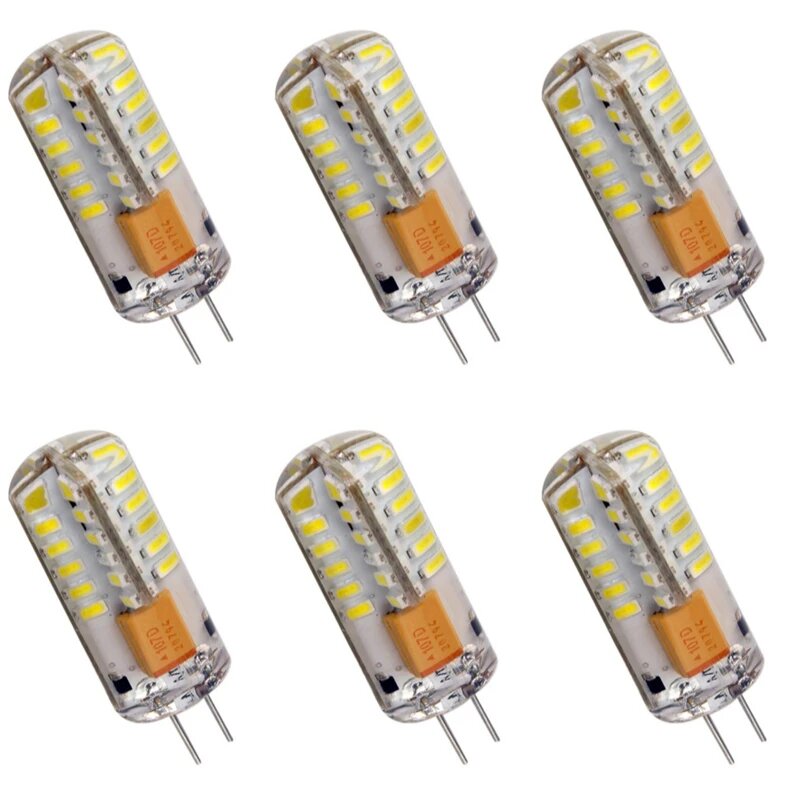 SONQIN Светодиодные лампы G4 3Вт-15Вт 6шт 12W 220V Тёплый белый