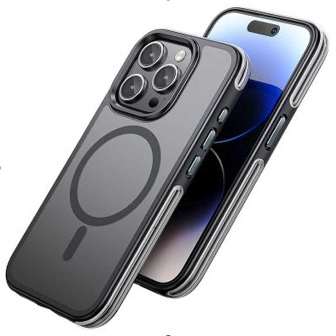 Чехол для iPhone 15 Pro, PC+TPU, Магнитный (MagSafe), AS5, HOCO, черный