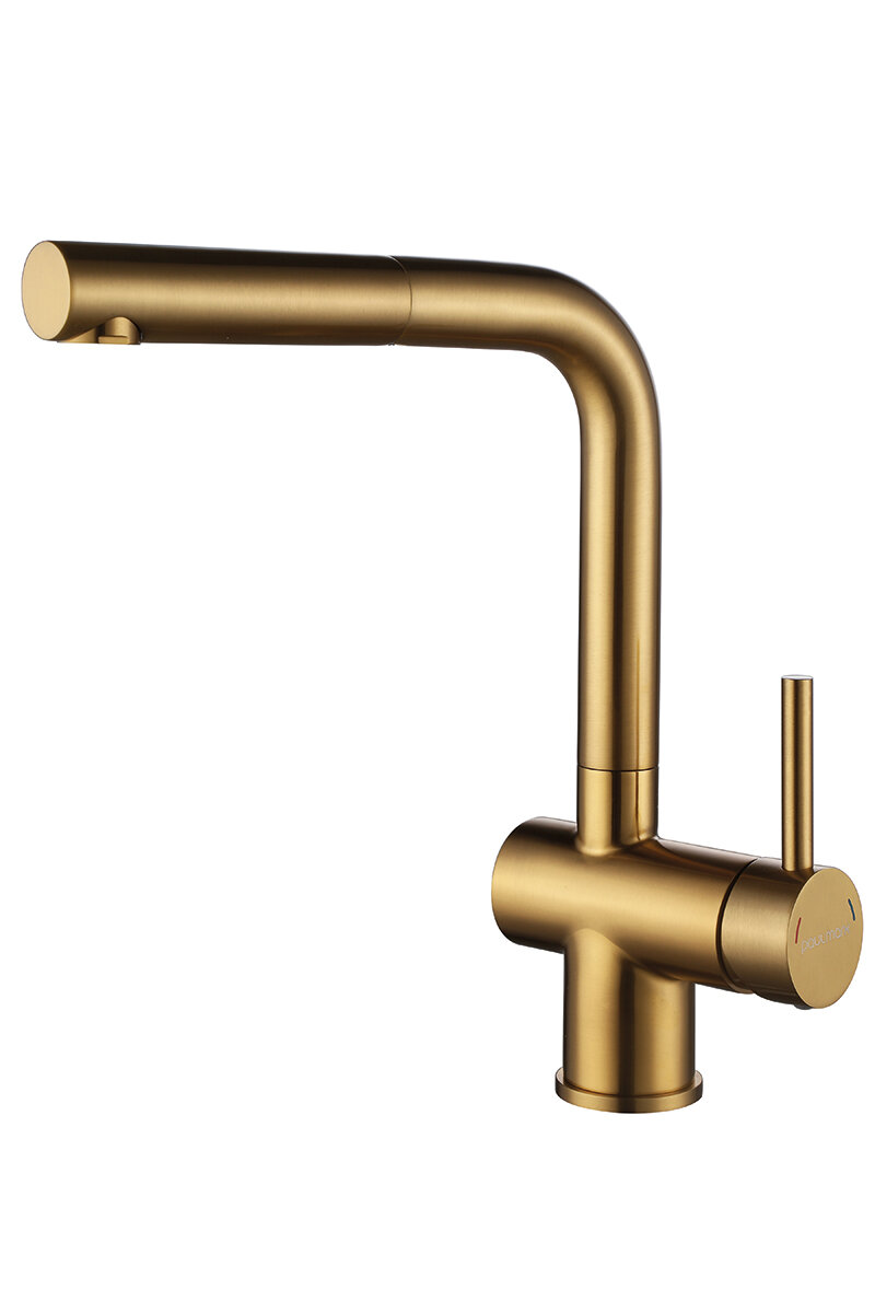 Смеситель Paulmark DOSSE Do214418-BG брашированное золото стандартный — фото 1