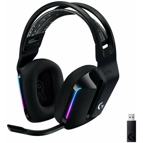 Компьютерная гарнитура Logitech G G733 LightSpeed черный 14900₽