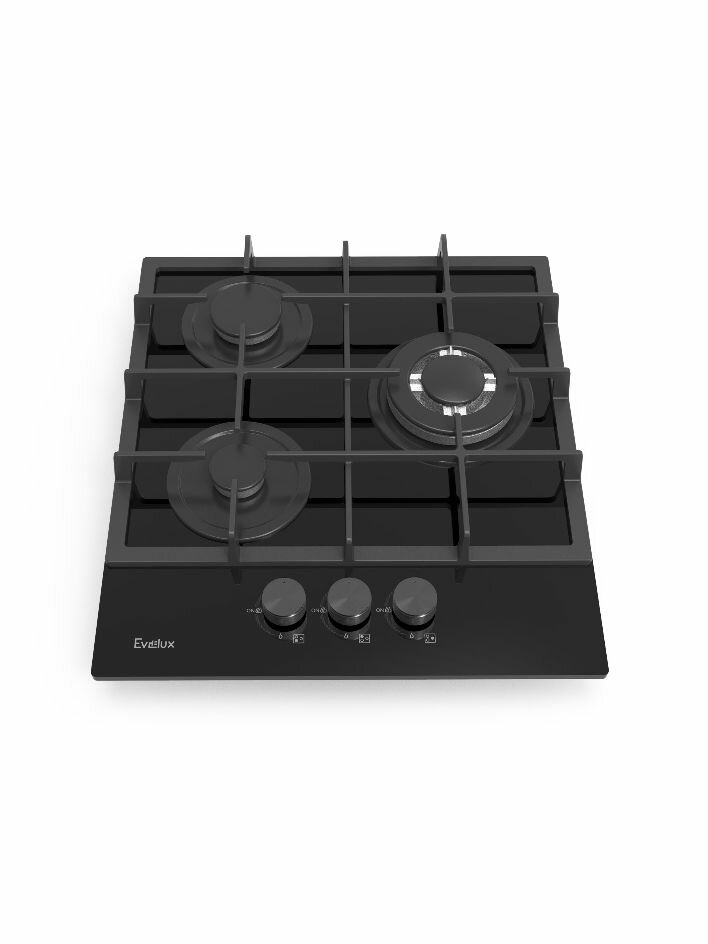 Встраиваемая газовая панель EVELUX HEG 425 BG, официальная гарантия — фото 1