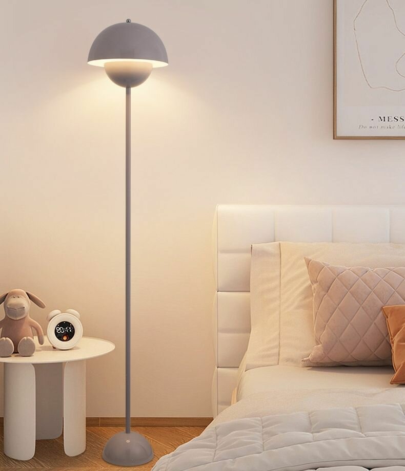 Светильник торшер ，простота，Форма стручка， E27 тёплый белый свет мощность 40 Вт серый цвет