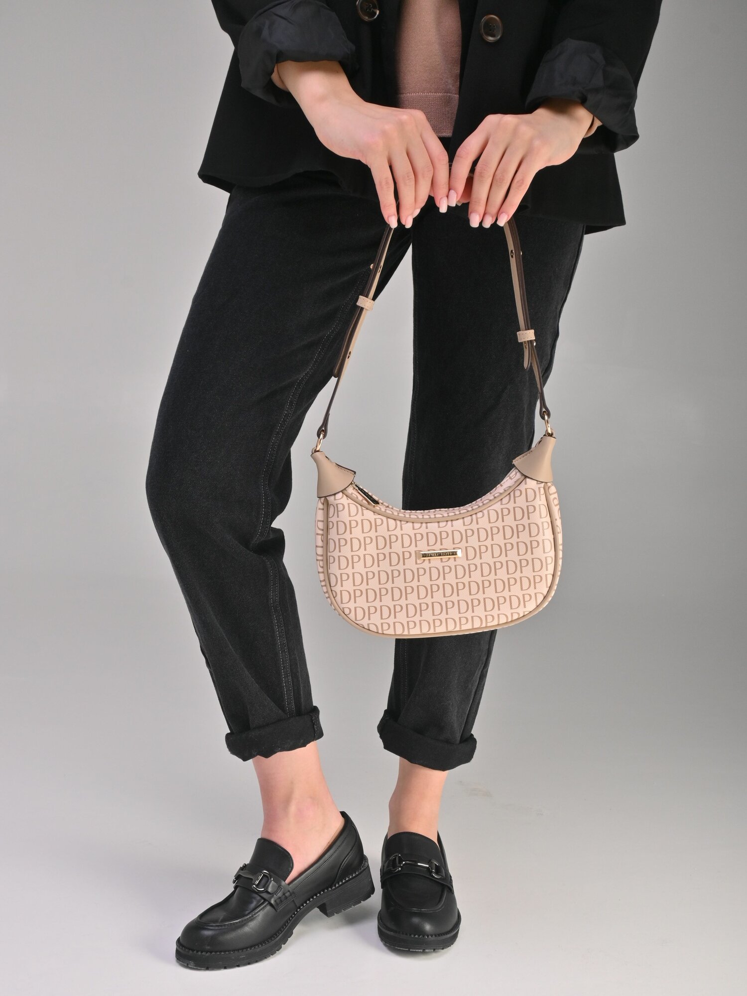 Сумка багет Daniele Patrici, бежевый — фото 1