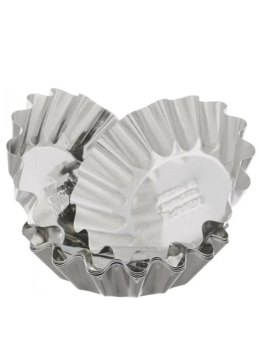 Набор форм для выпечки Никис КНФ12э, для духовки, пищевая жесть, 12шт