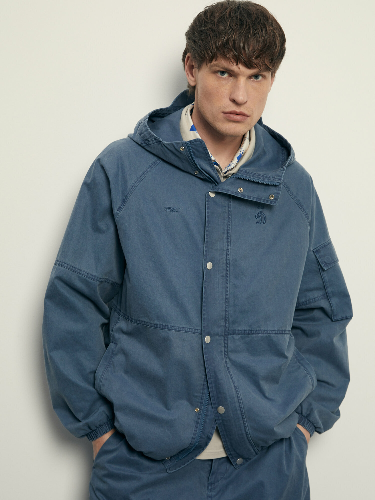 Куртка спортивная FINN FLARE из коллаборации с Динамо размер S(176-96-86) темно-синий