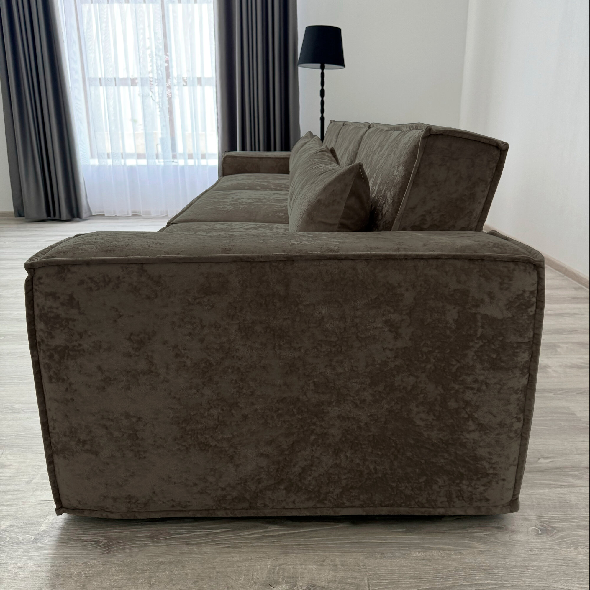 Диван-кровать Redsofa Пикассо 360 см кипарисовый Оcean. Раскладной прямой диван со съемными чехлами, для дома и офиса (Мебельный гарнитур бытового назначения) — фото 1