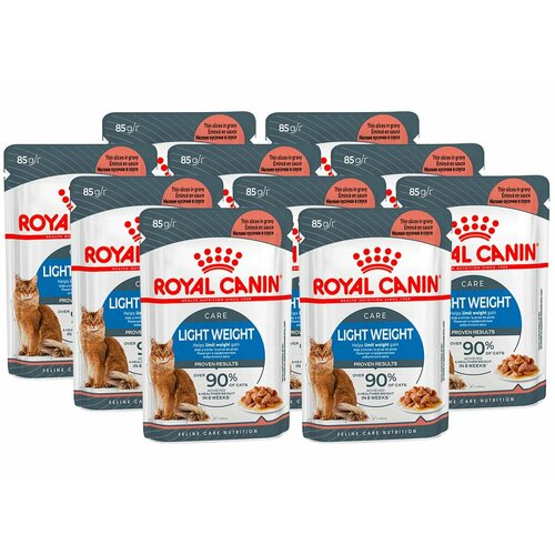 Влажный корм для кошек Royal Canin Light Weight, профилактика избыточного веса, 28 шт. х 85 г (кусочки в соусе)