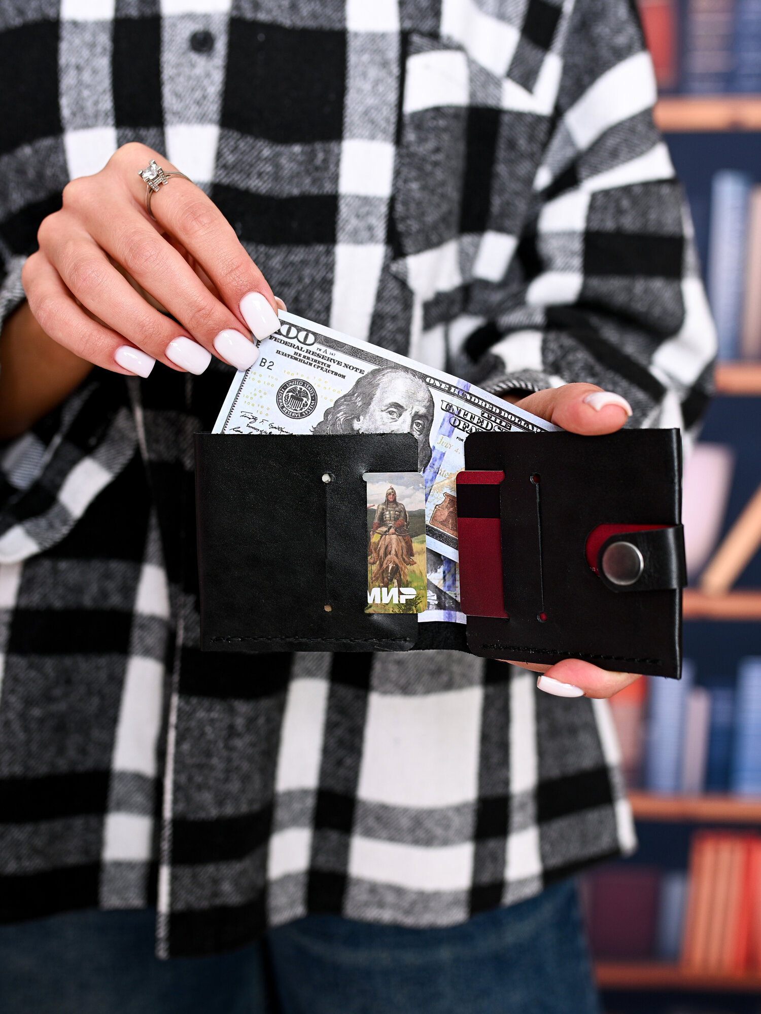 Кошелек Стайл Групп, фактура гладкая, матовая, черный