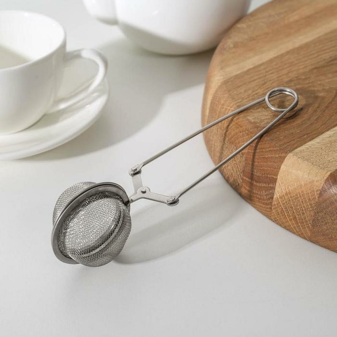 Ситечко для чая Доляна "Лаванда" 145 см цвет серебристый нержавеющая сталь