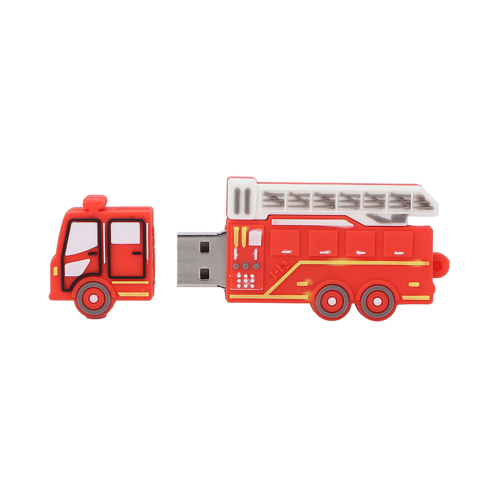 USB флешка с мультяшным красным автомобилем, 16 ГБ, plug and play, для подарков
