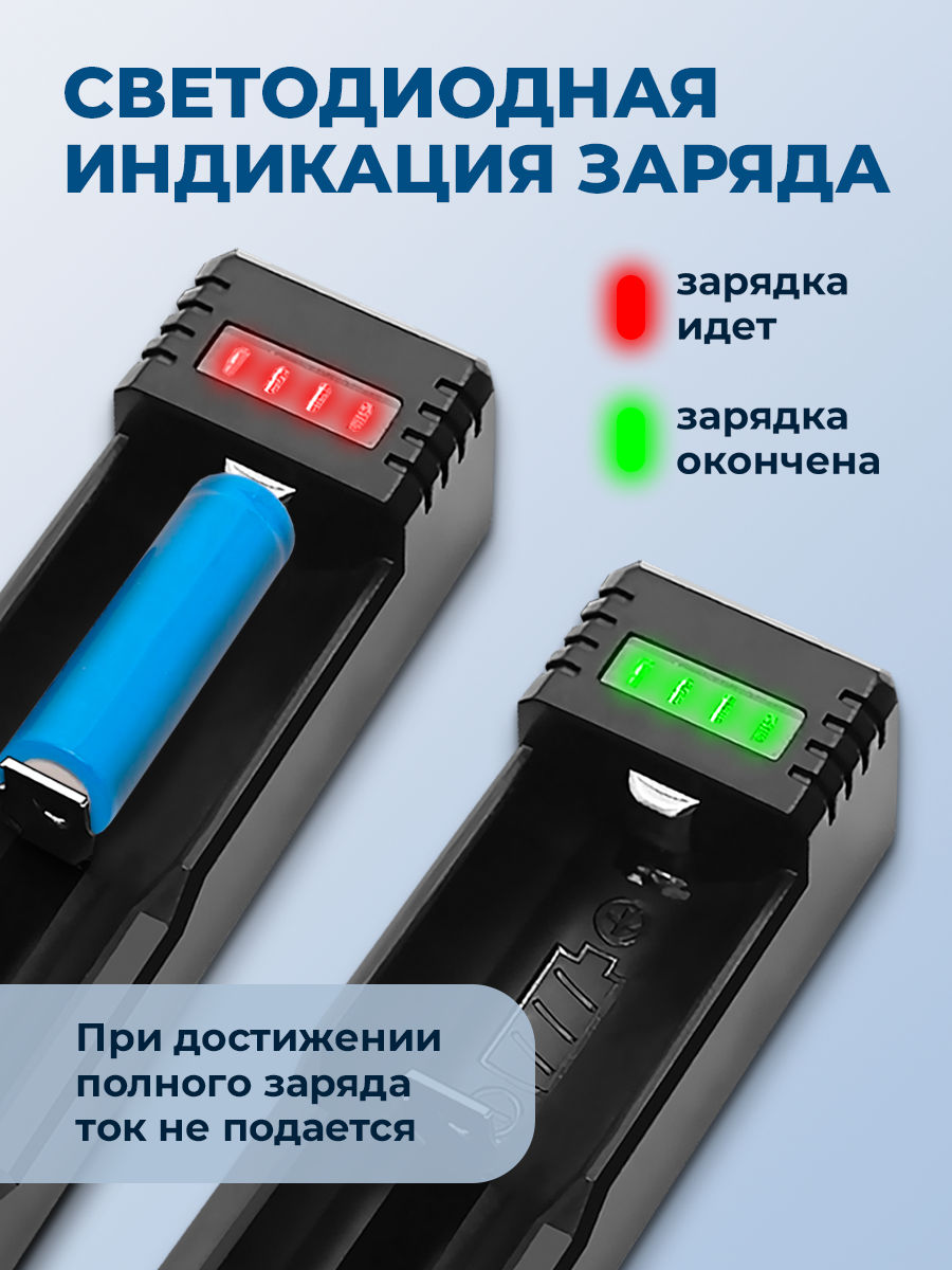 Зарядное устройство для Li-Ion аккумуляторных пальчиковых батареек ААА, AMFOX, AH-11, индикатор заряда, универсальный зарядник liitokala, черное — фото 1
