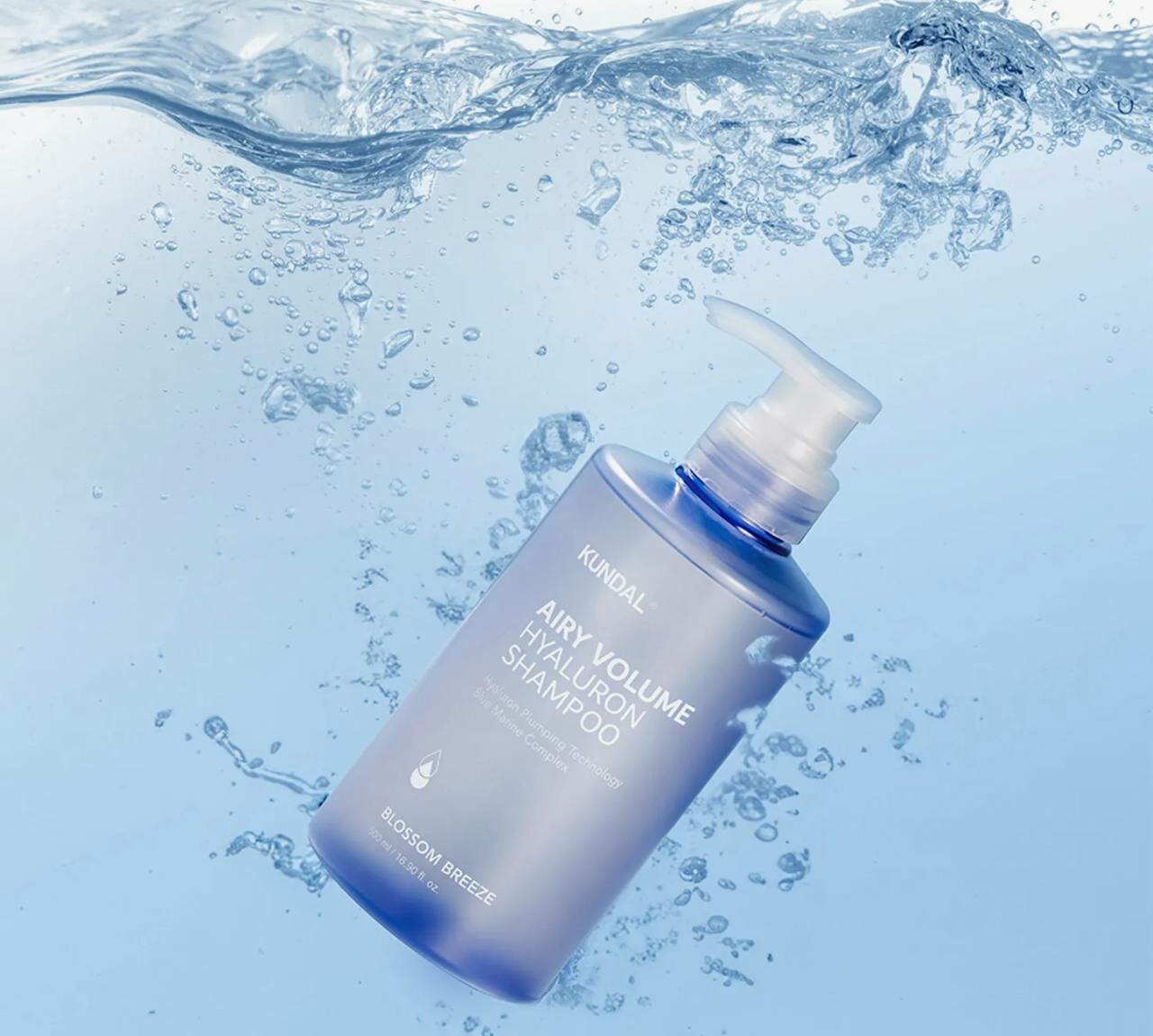 Шампунь KUNDAL Airy Volume Hyaluron Shampoo — Blossom Breeze 500мл — фото 1