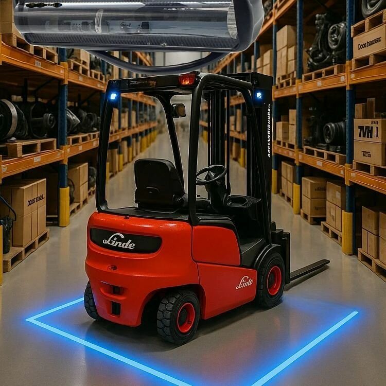 Фонарь (синяя линия) (15pcs*3W/12-80V DC) (UTJS0212B) — фото 1