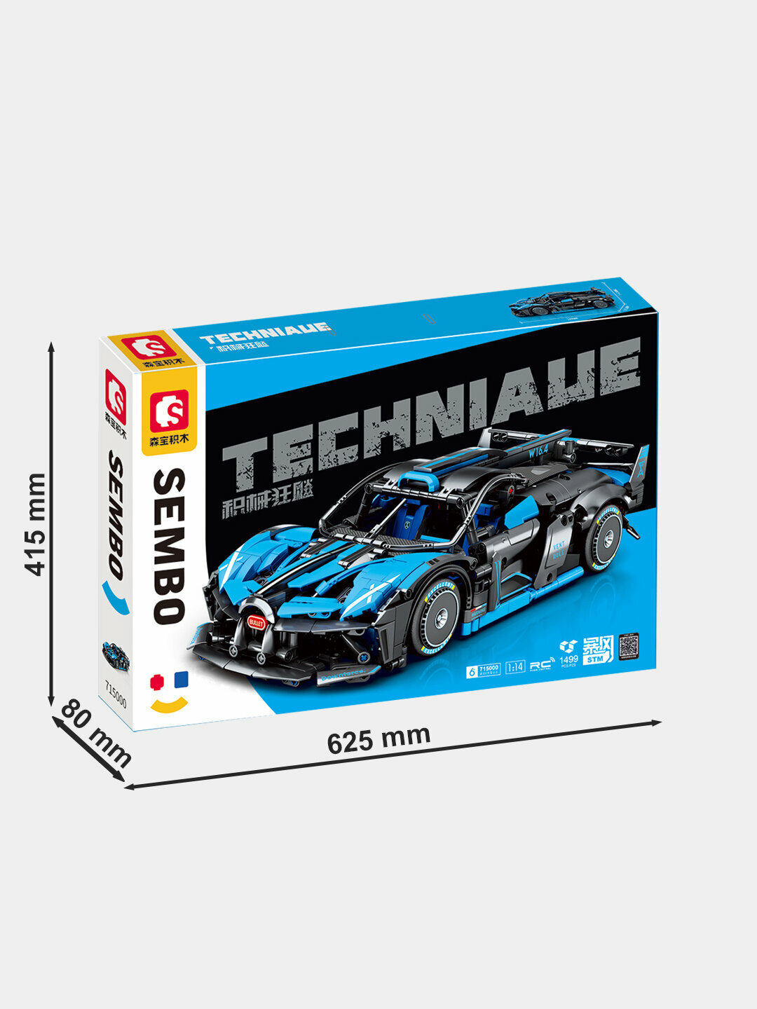 Конструкторский набор Techniaue 1:14 Bugatti — фото 1