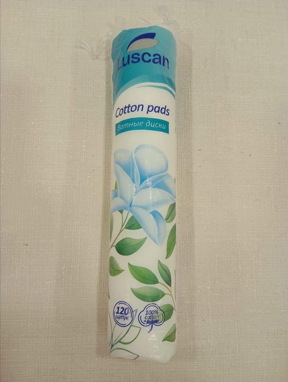 Luscan Диски ватные двусторонние, 120 шт/уп