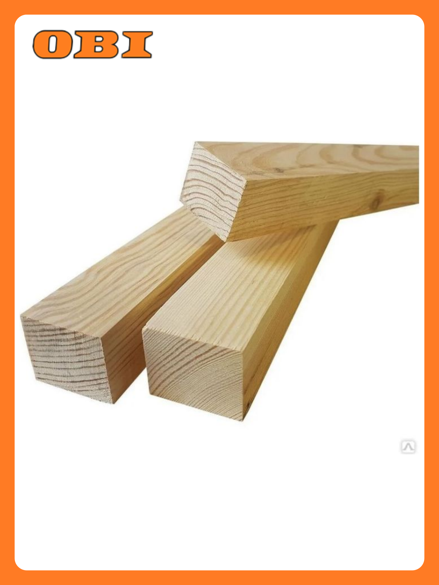 Брусок профилированный хвоя сорт АВ 50x50x1000мм сухой строганный бежевый