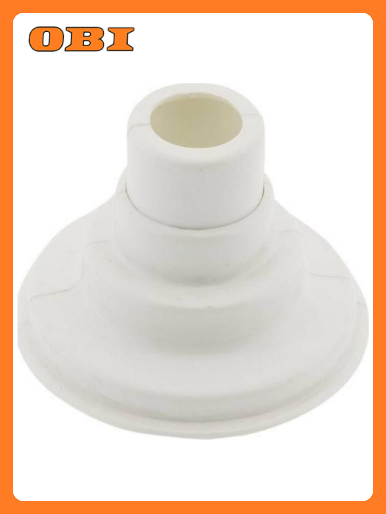 Декоративная накладка для труб отопления LEBENSART M1 латунь  пластик белая