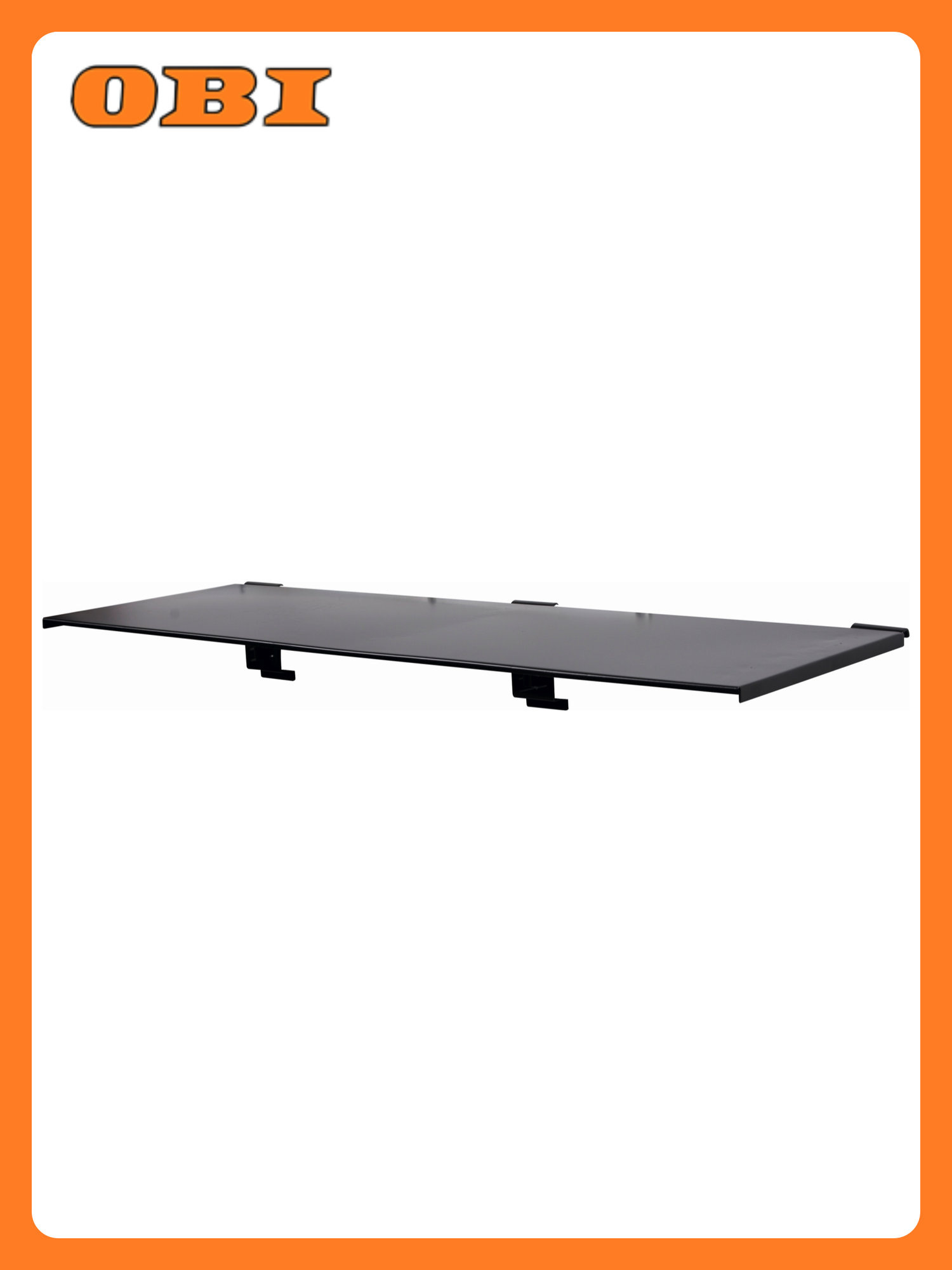 Полка LUX-TOOLS 510109 навесная металлическая 60 см x 20 см x 9 см черная