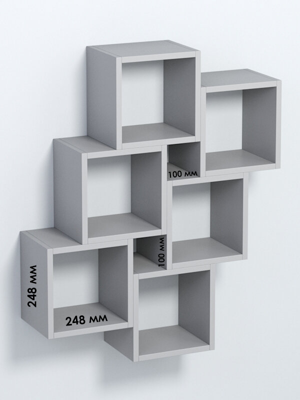 Полка настенная "вайб" №13, Белый. Производитель товара - компания Westcom. — фото 1