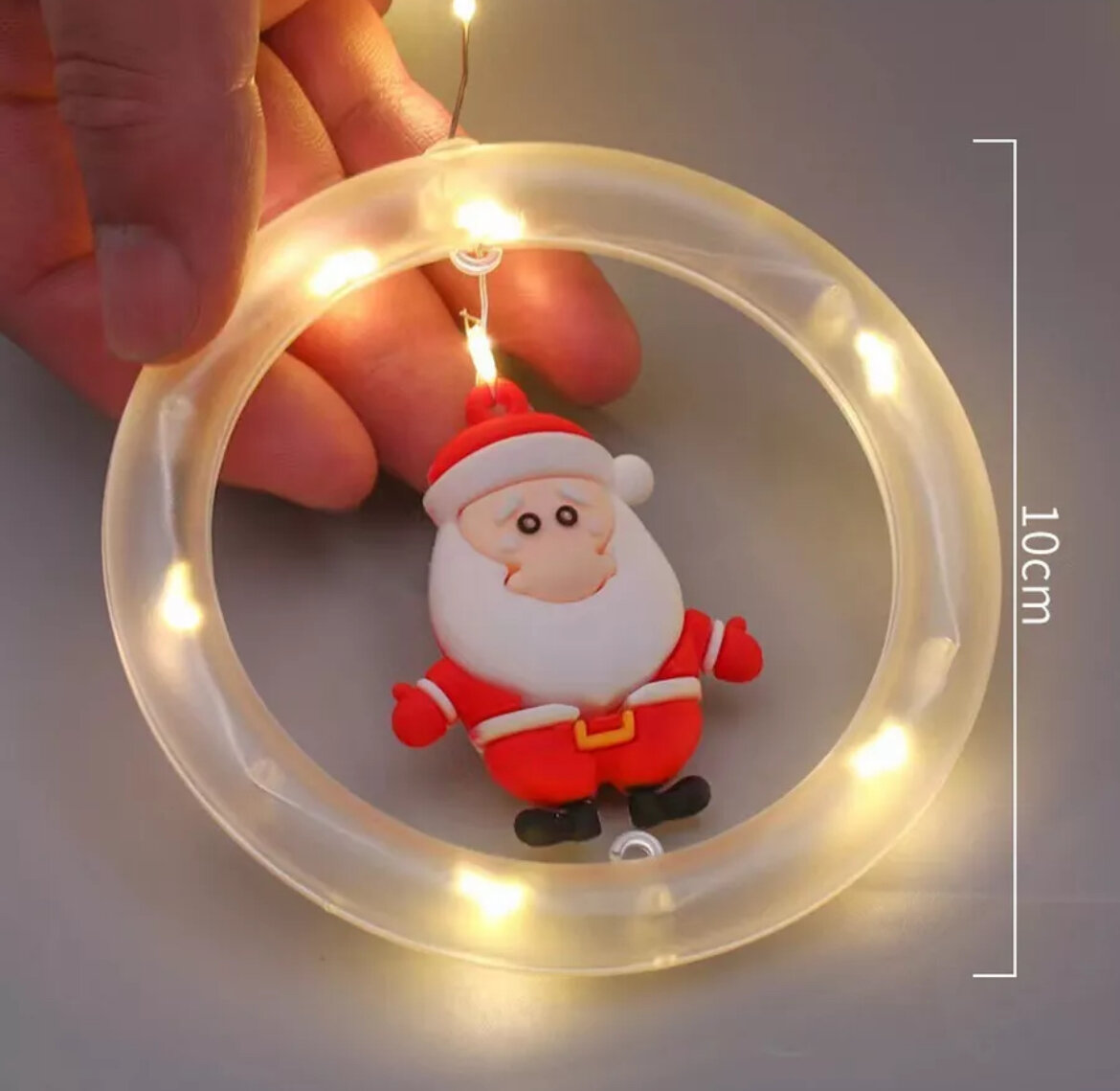 Новогодняя гирлянда с фигурками, ёлка, дед мороз, олень и другие. 3 метра — фото 1