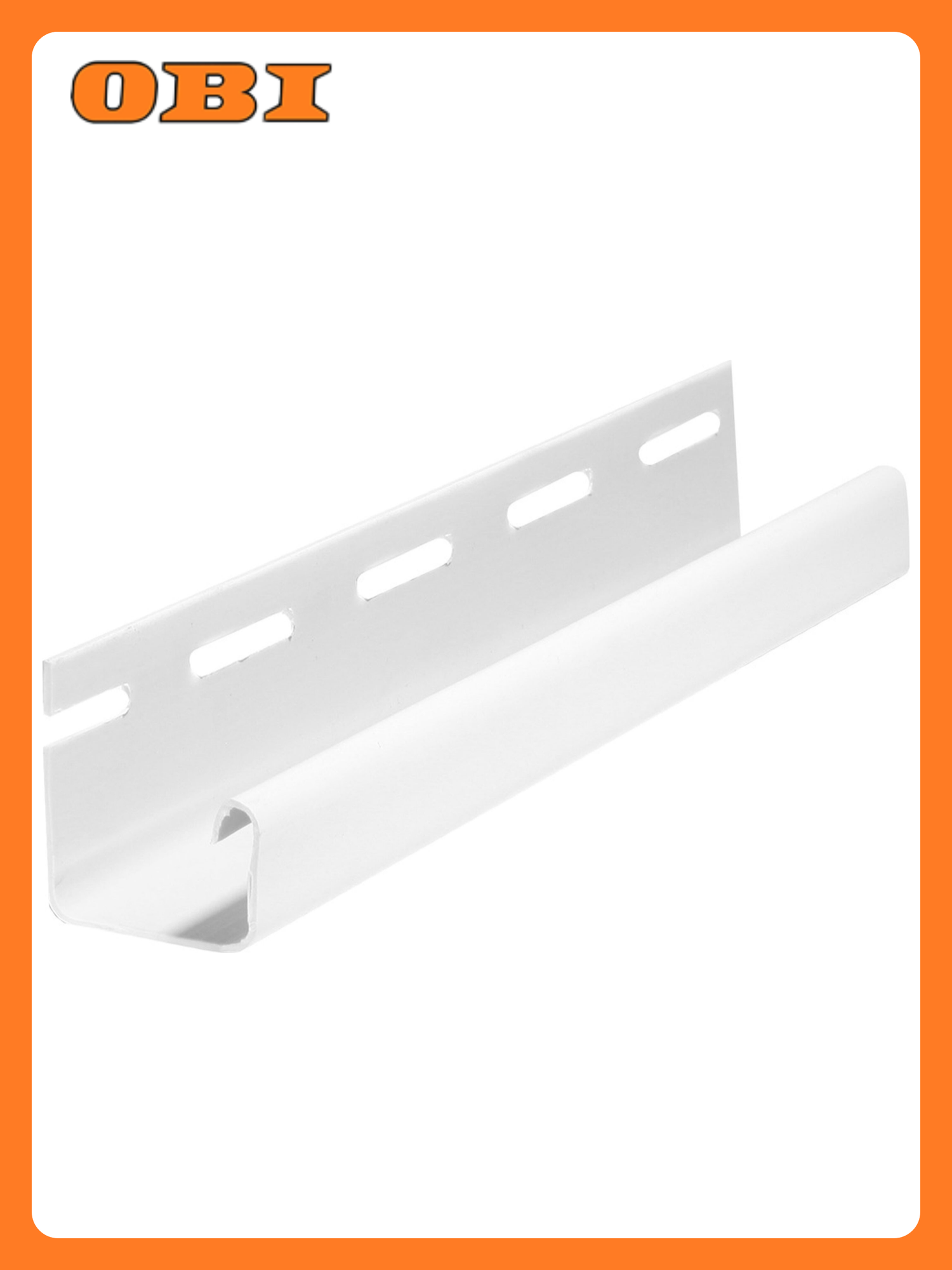 J-профиль виниловый FineBer белый 3000 мм