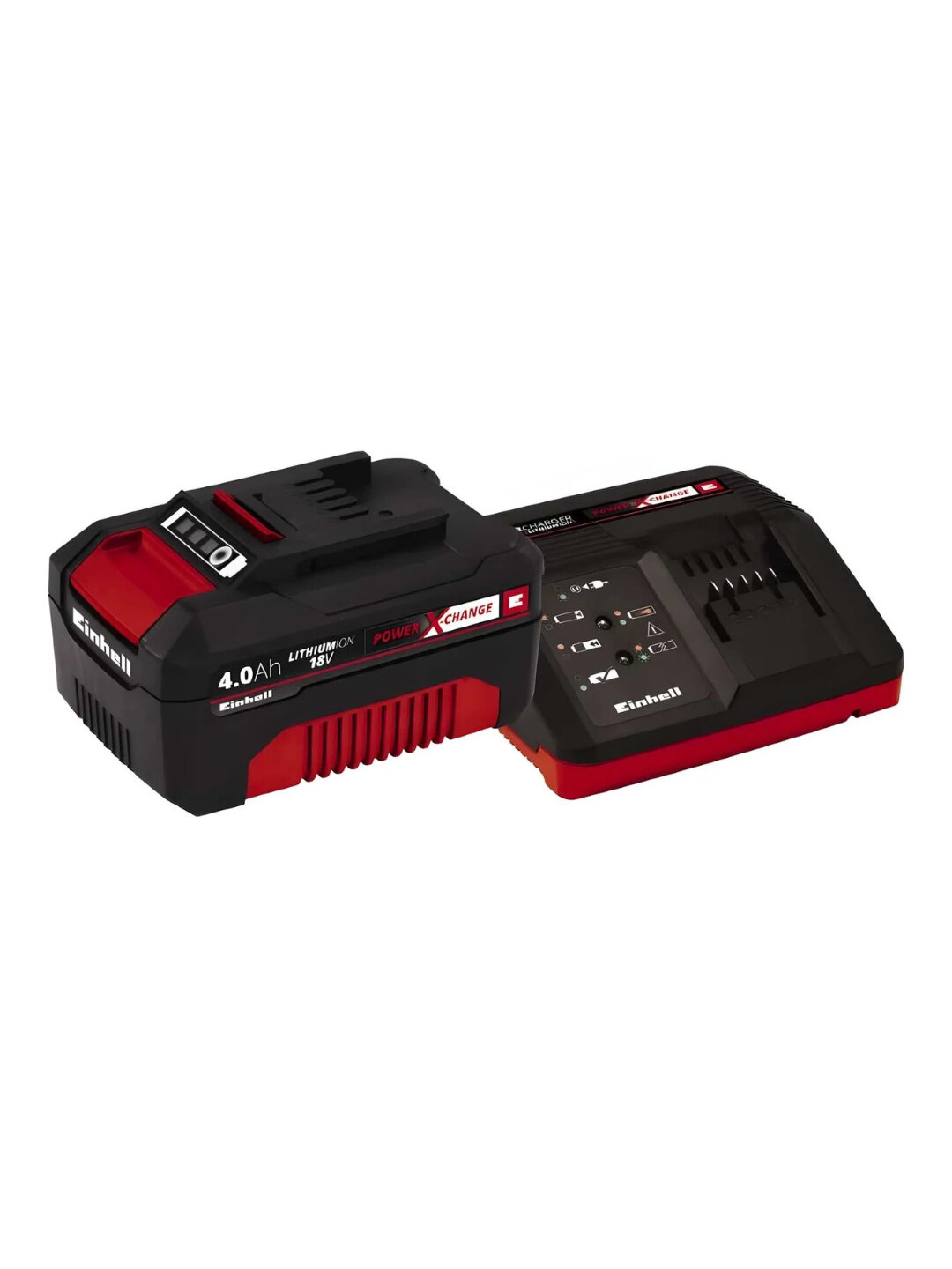 Устройство зарядное с аккумулятором Einhell PXC 18В 4.0Ач Starter Kit, зарядка + АКБ