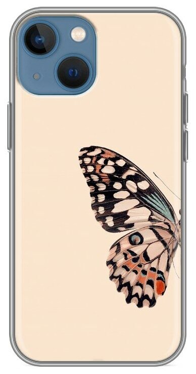 Дизайнерский силиконовый чехол для Айфон 13 мини / Iphone 13 Mini Бабочка