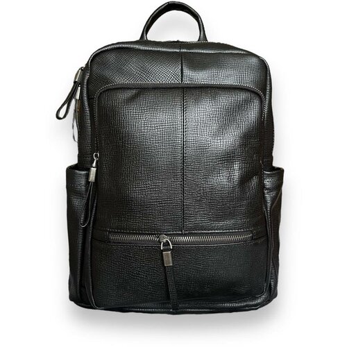 фото Рюкзак , фактура зернистая, черный bruono