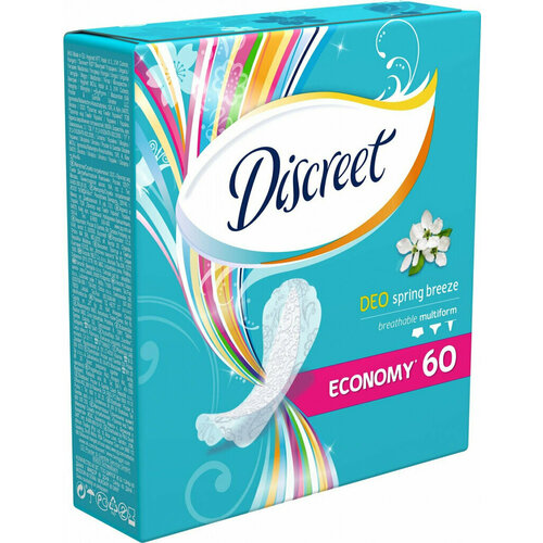 Прокладки Alldays Discreet Spring Breeze Single, 60шт discreet прокладки ежедневные discreet deo spring breeze 20 шт