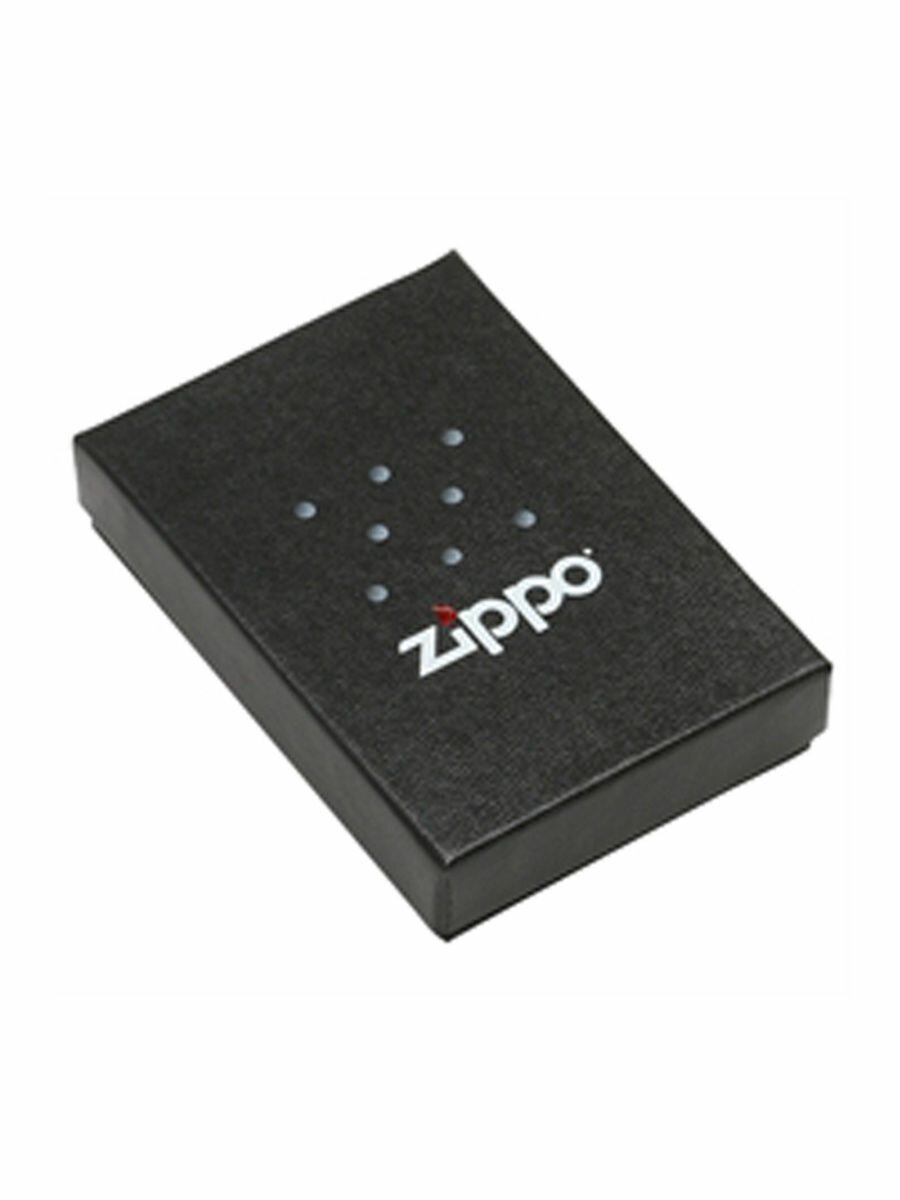Зажигалка Zippo №205 Zippo Oval с покрытием Satin Chrome™, латунь/сталь, серебристая, матовая - фотография № 8