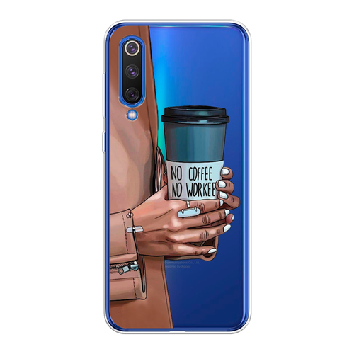 Силиконовый чехол на Xiaomi Mi9 SE / Сяоми Ми 9 SE No coffee, прозрачный силиконовый чехол на xiaomi mi9 se сяоми ми 9 se крокус прозрачный