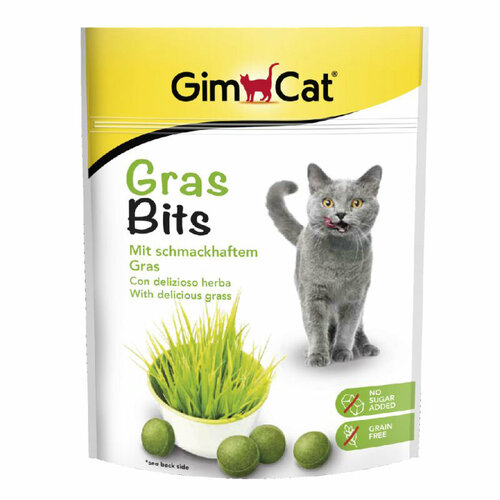 GimCat Grass Bits Витаминное лакомство для кошек, с травой, 140 г