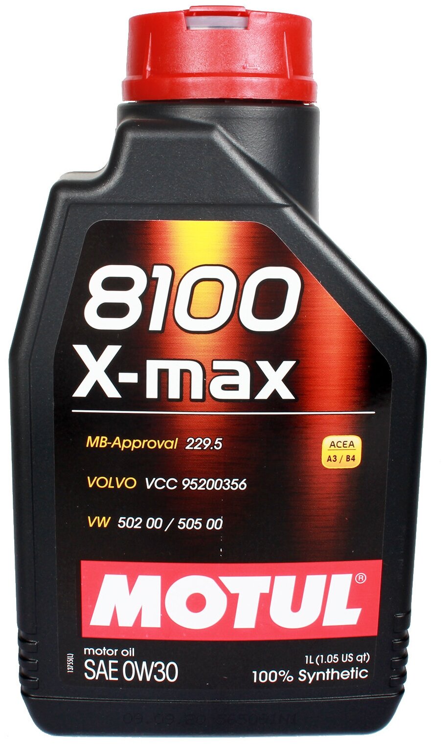 Масло моторное 0w30 motul 1л синтетика 8100 x-max a3/b4,sl, motul, 106569