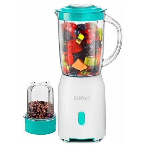 Блендер Kitfort КТ-3069-3 2 в 1 бело-бирюзовый 149000₽