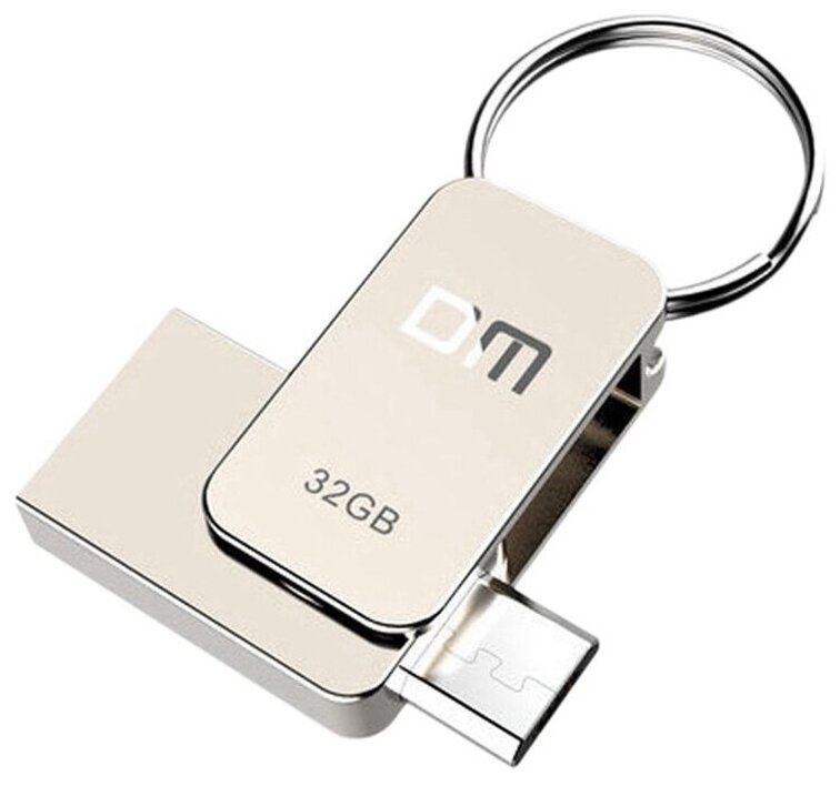 Флеш Диск DM PD020(USB2.0) 32Gb (OTG USB2.0+microUSB)