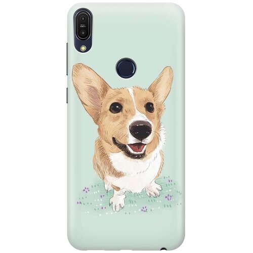 фото Gosso ультратонкий силиконовый чехол-накладка для asus zenfone max pro m1 (zb602kl) с принтом "корги"