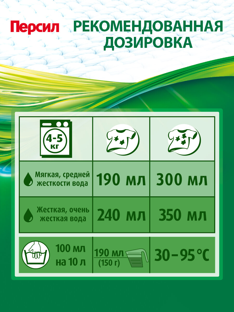 Стиральный порошок Персил Color, 1500 г, для синтетических тканей, для льняных тканей — фото 1
