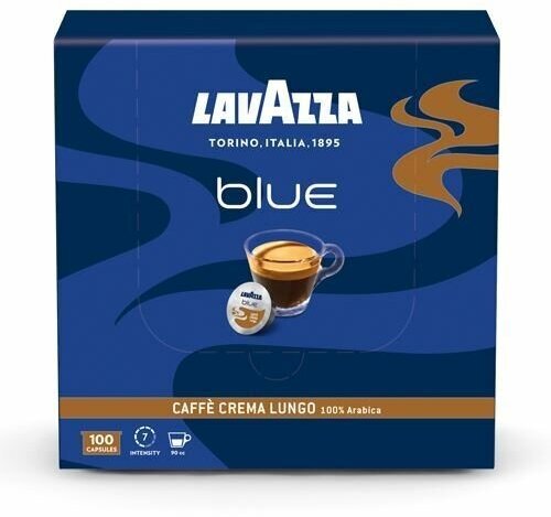 Капсулы кофе LAVAZZA BLUE СAFFE CREMA LUNGO, 100 капс.
