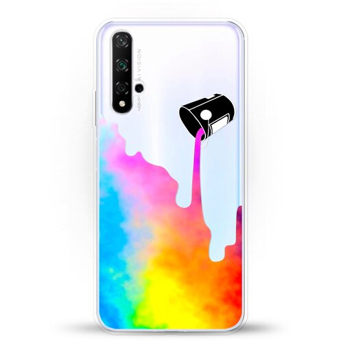фото Силиконовый чехол краски на huawei nova 5t andy & paul