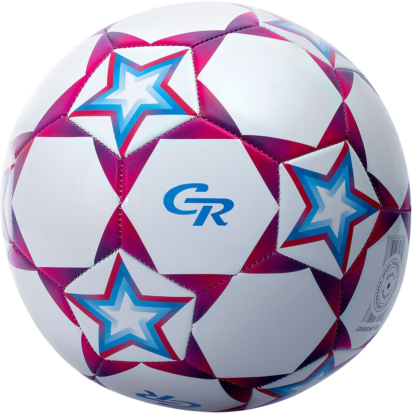 Мяч футбольный ТМ CR, 3-слойный, сшитые панели, ПВХ, размер 5, диаметр 22, JB4300107