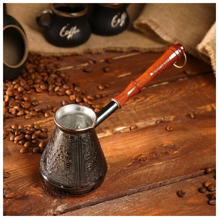 фото Турка для кофе медная «Виноград», 0,3 л