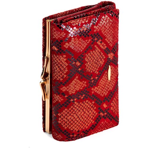 фото Женский кошелёк в три сложения натуральная кожа kiti-sab