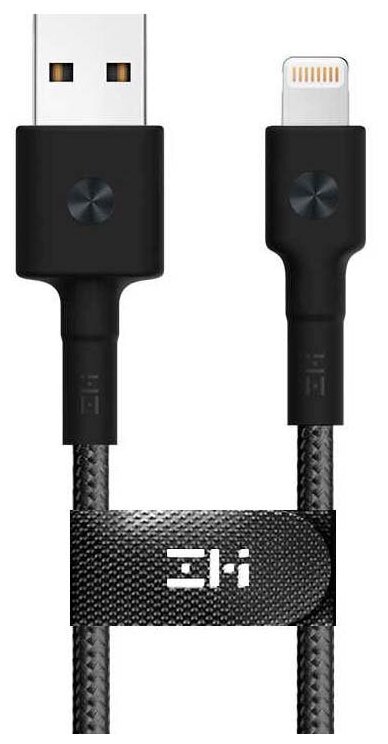 Кабель USB/Lightning ZMI MFi 150 см 3A 18W PD Материал оплетки нейлон/кевлар (AL853) черный