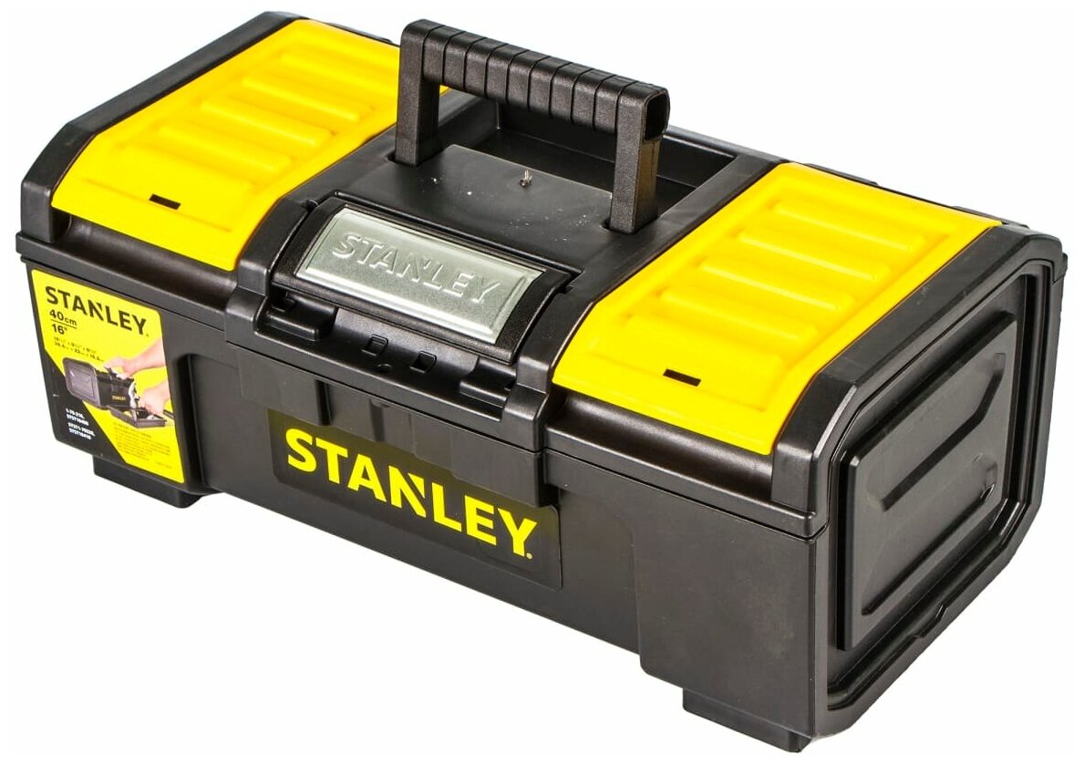 Ящик для инструмента Stanley 390х215х165 мм, пластик, цвет чёрный/жёлтый