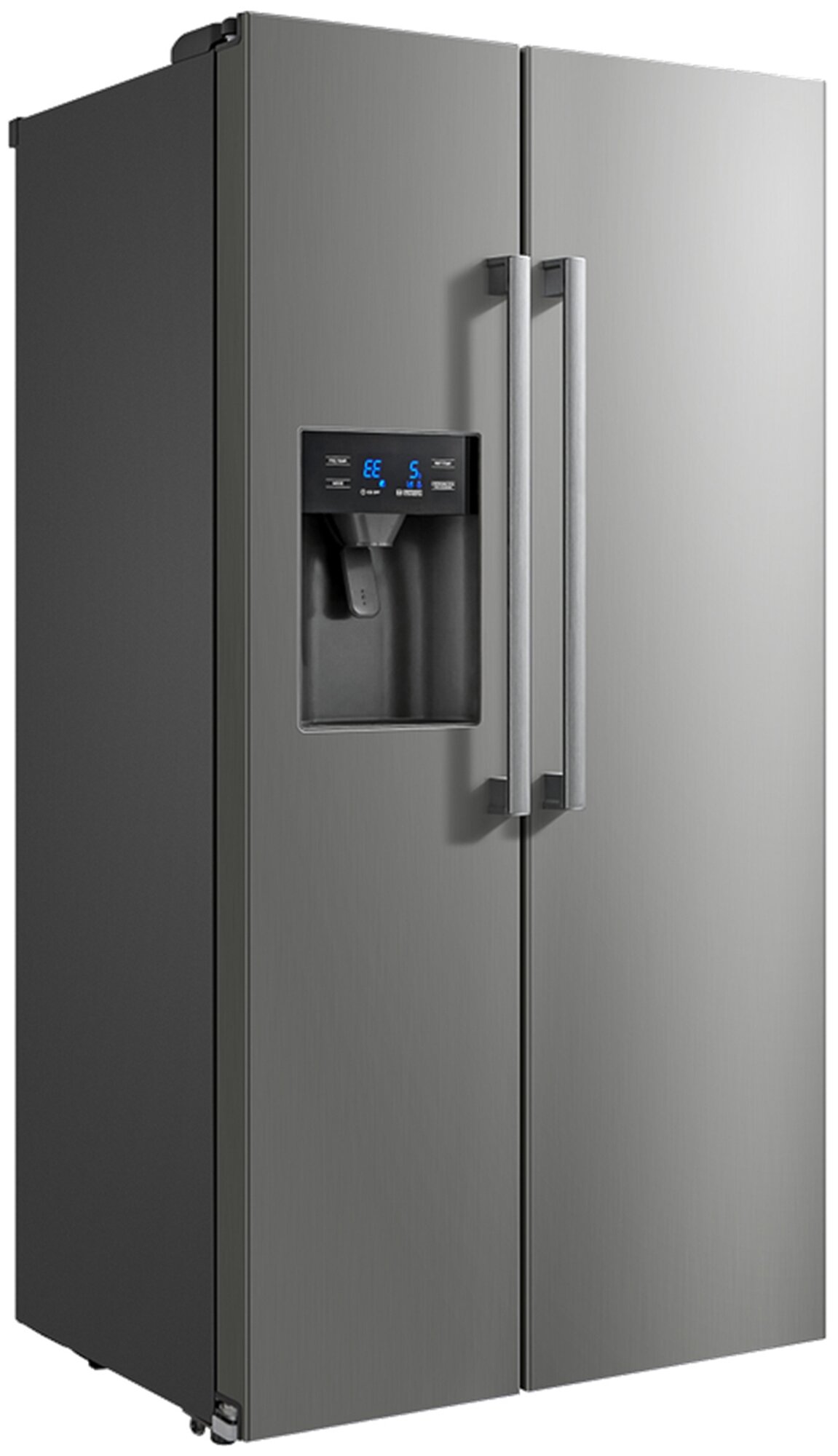 Холодильник Бирюса , двухкамерный, нержавеющая сталь - фото №1