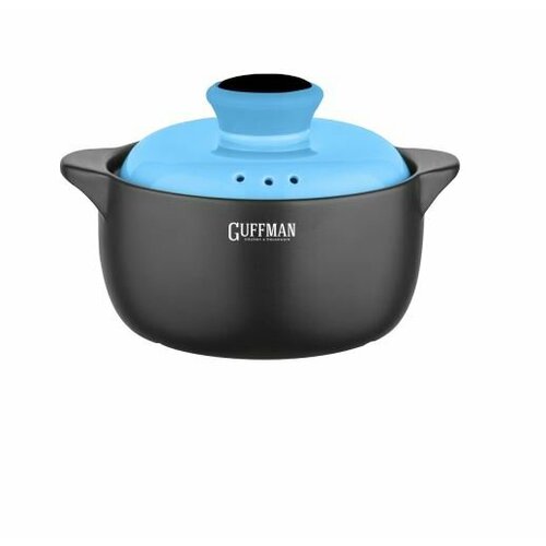 Кастрюля керамическая с крышкой голубая 3 л 5032₽