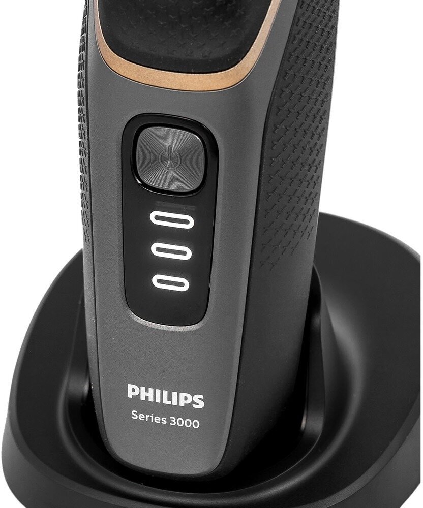 Электробритва PHILIPS Series 3000 , черный и золотистый - фото №19